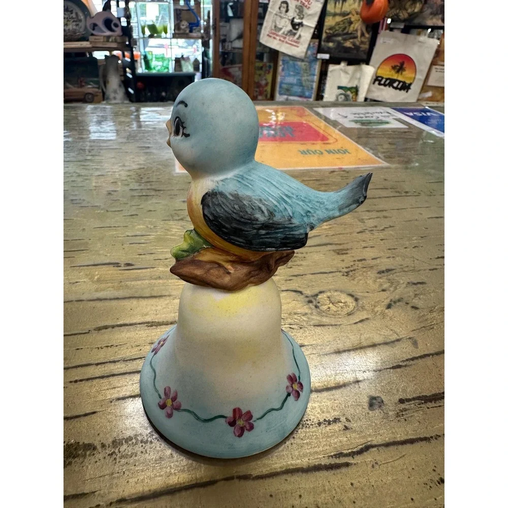 Vintage 1980 Blue Bird Easter Bell